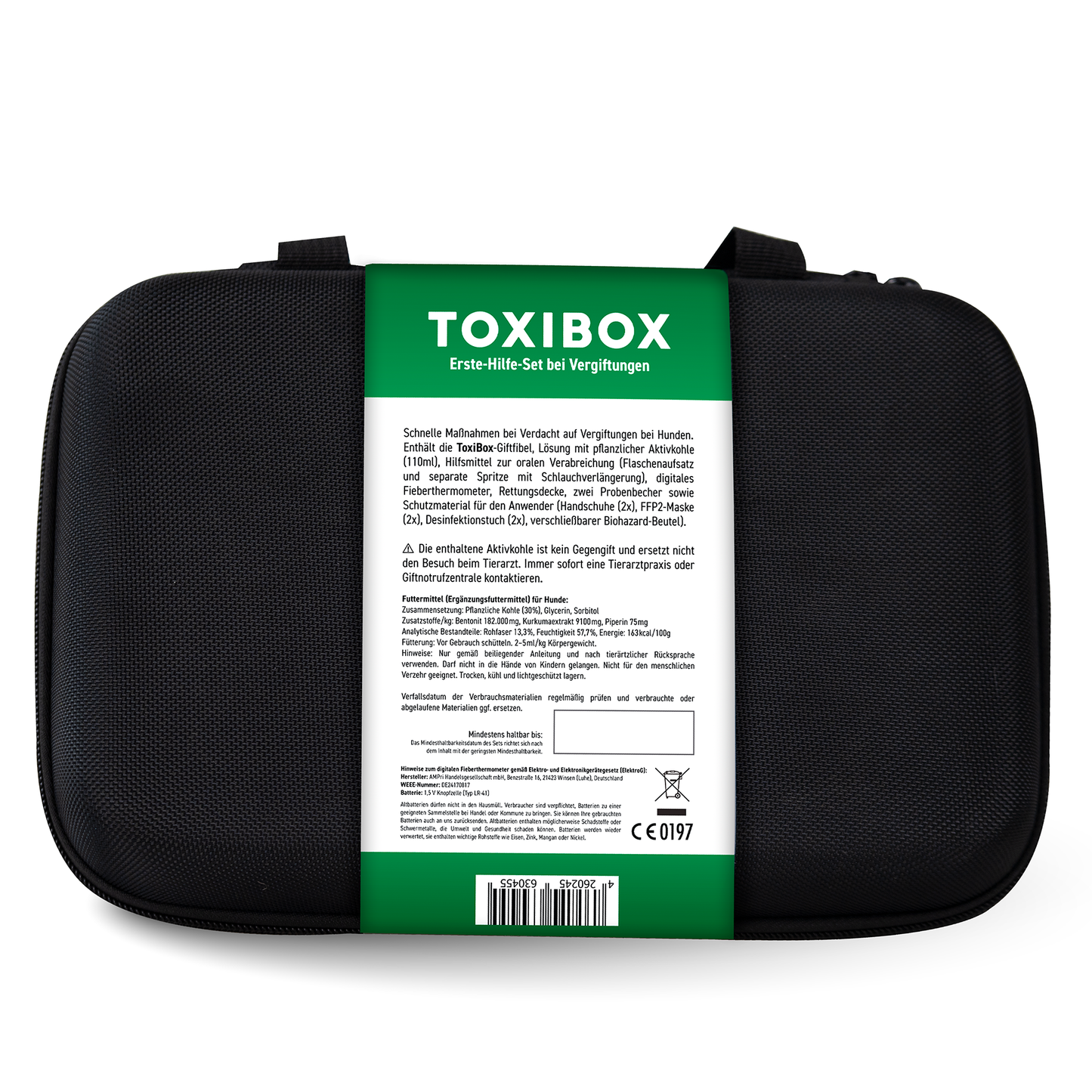 TOXIBOX 3er Set: Erste-Hilfe-Set für Hunde bei Vergiftungen